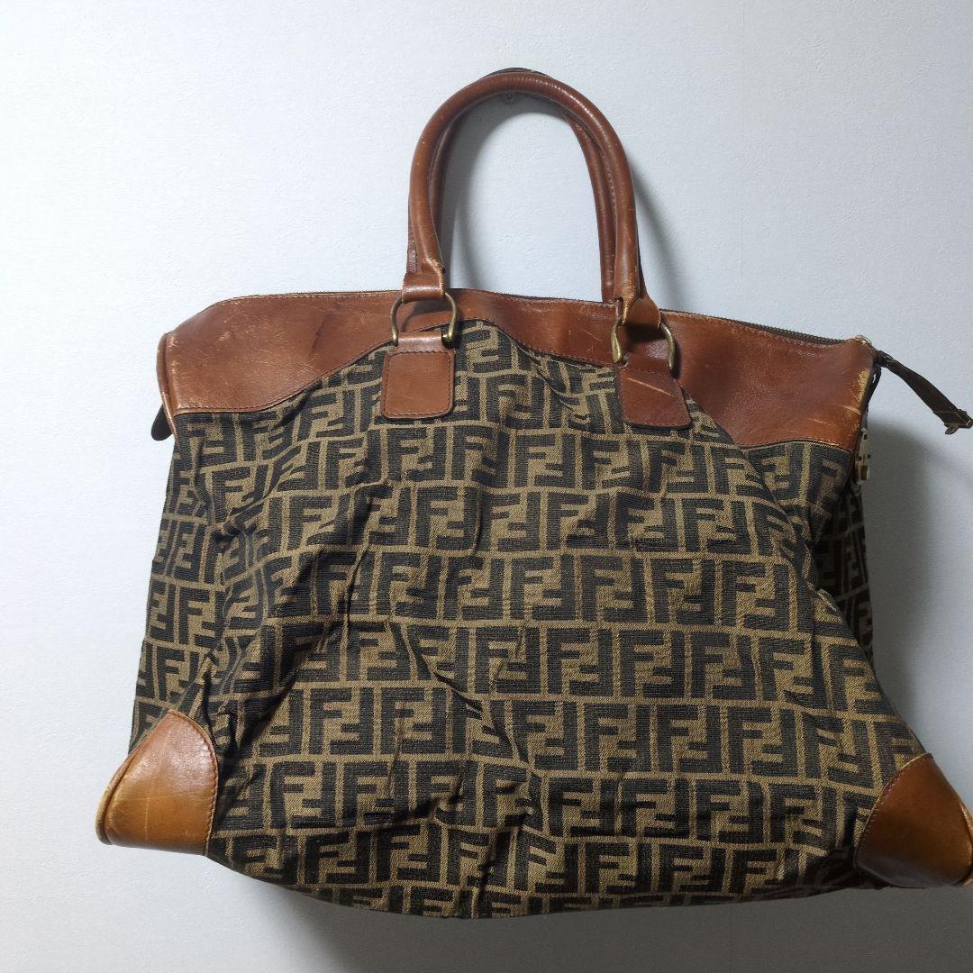 FENDI フェンデイ トートバッグ ズッカ柄 肩掛け ビンテージ ボストン