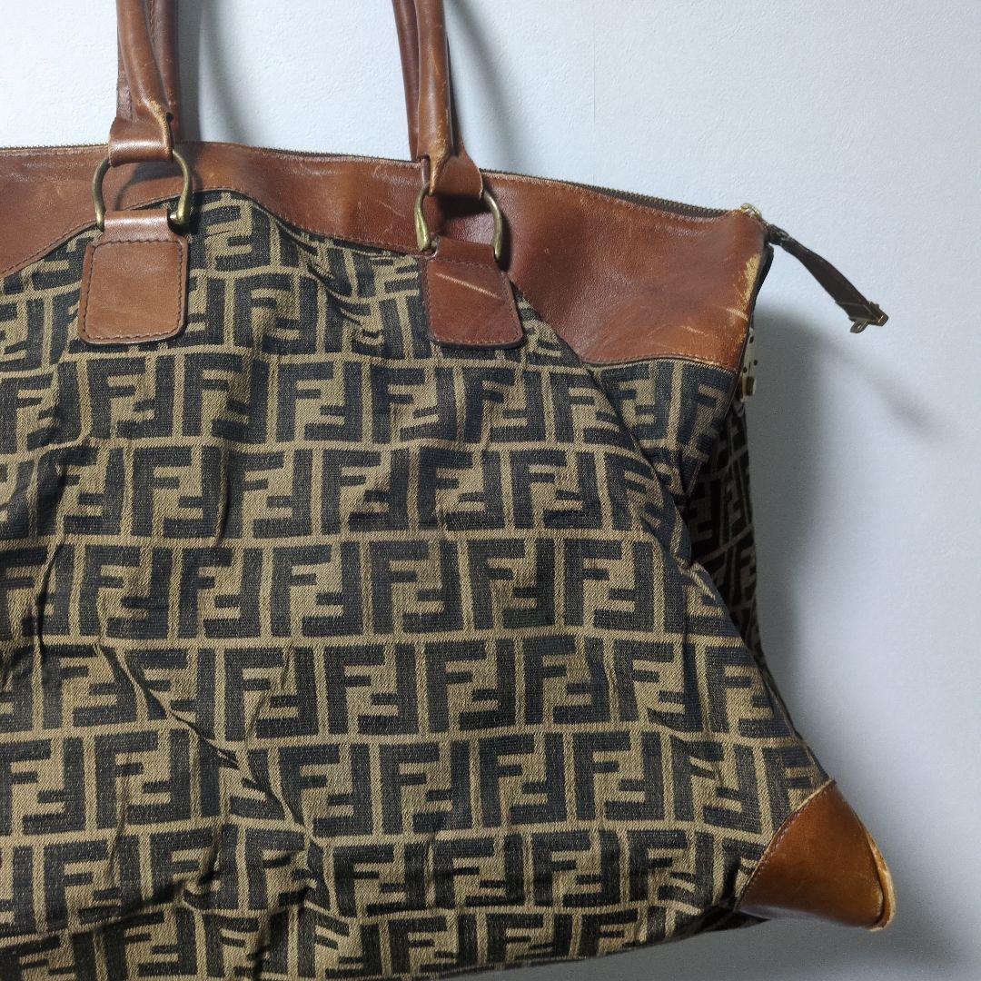 FENDI フェンデイ トートバッグ ズッカ柄 肩掛け ビンテージ ボストン