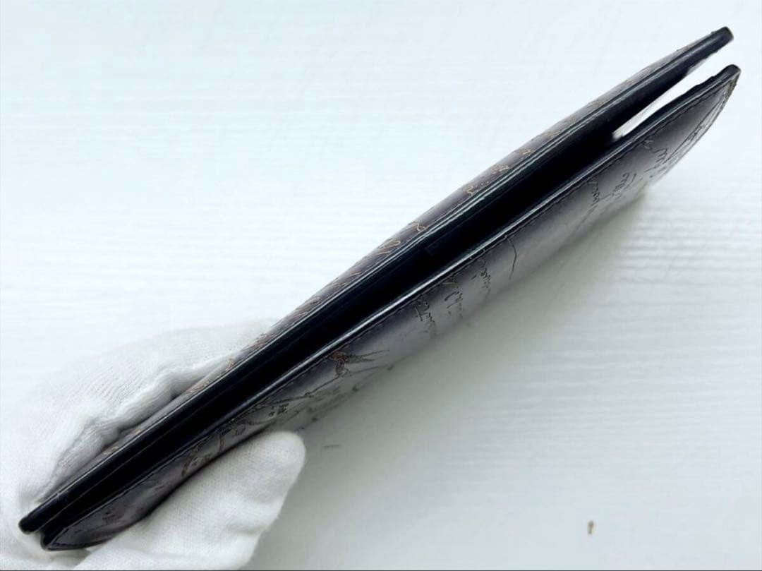 極美品　Berluti ベルルッティ エベネ 長財布 小銭入れ　希少のパープル