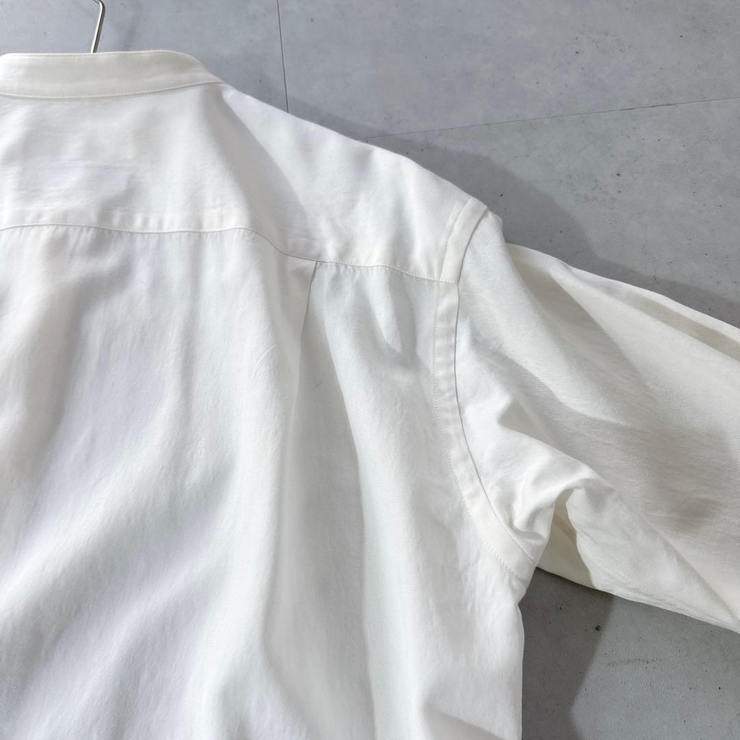 タグ付未使用 IENA長袖バンドカラーシャツLanificio Cangioli