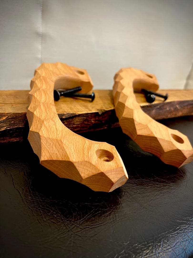 2個セット　アシストグリップ　22本目！！名栗加工　超絶極上激渋品　ハイエース