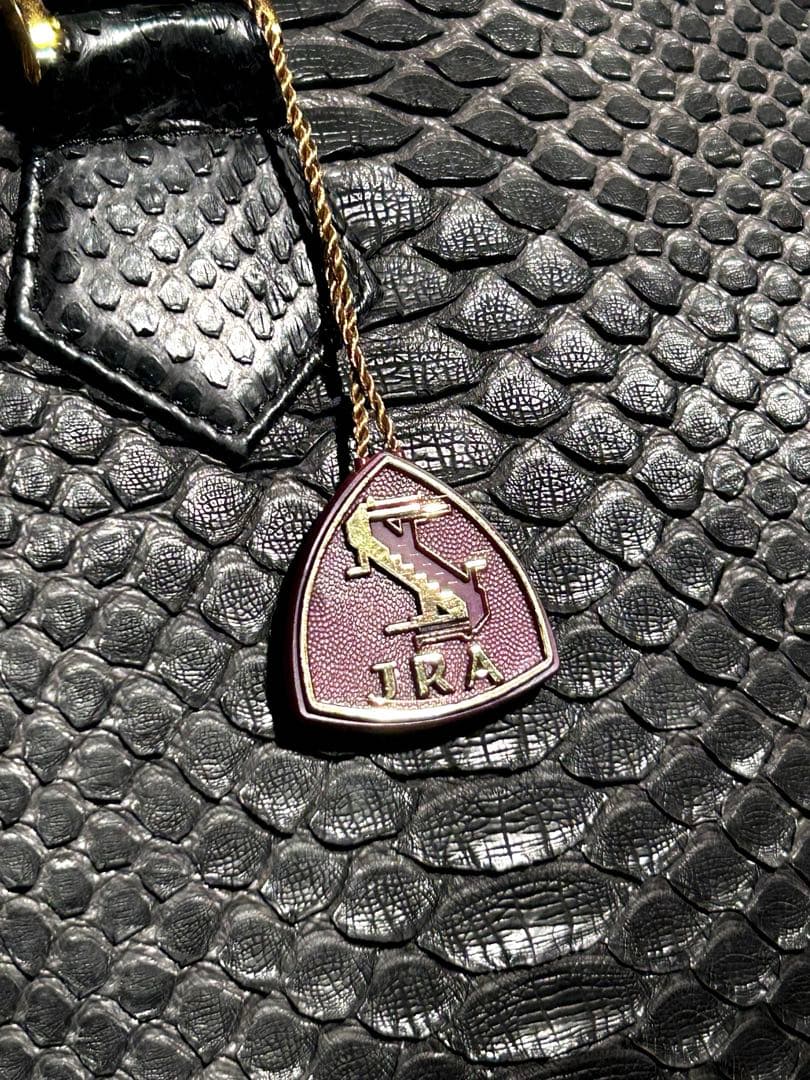 高品質　日本製　 本物ダイヤモンドパイソン 革　JRA認定 ボストンバッグ