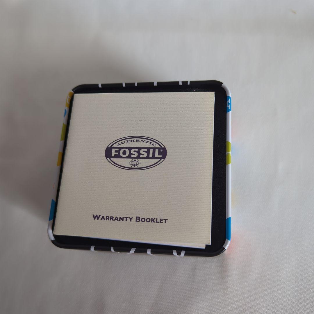 フォッシルFOSSIL BIG TIC腕時計レザーブラック美品