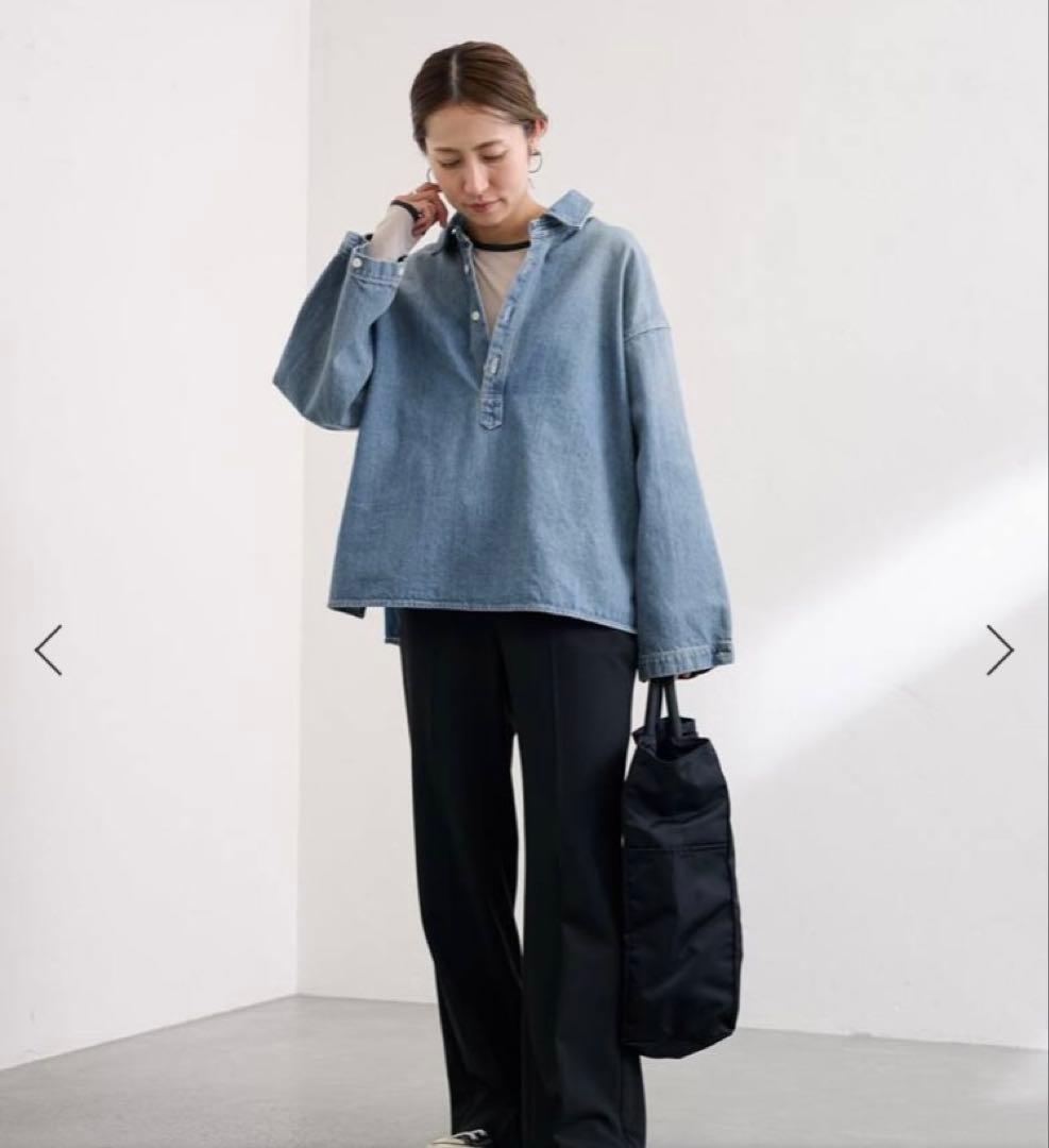 新品タグ付き　FRAMeWORK フレームワーク　デニムプルオーバーシャツ