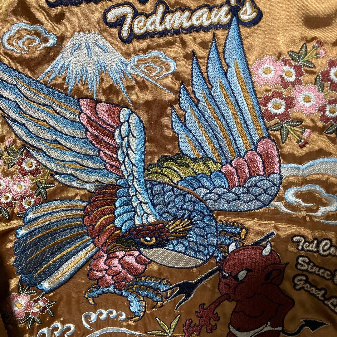 TEDCOMPANY・スカジャン・リバーシブル・別珍・40inc・ネイビー