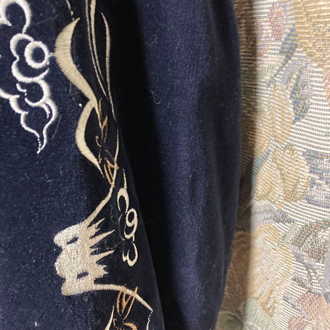 TEDCOMPANY・スカジャン・リバーシブル・別珍・40inc・ネイビー