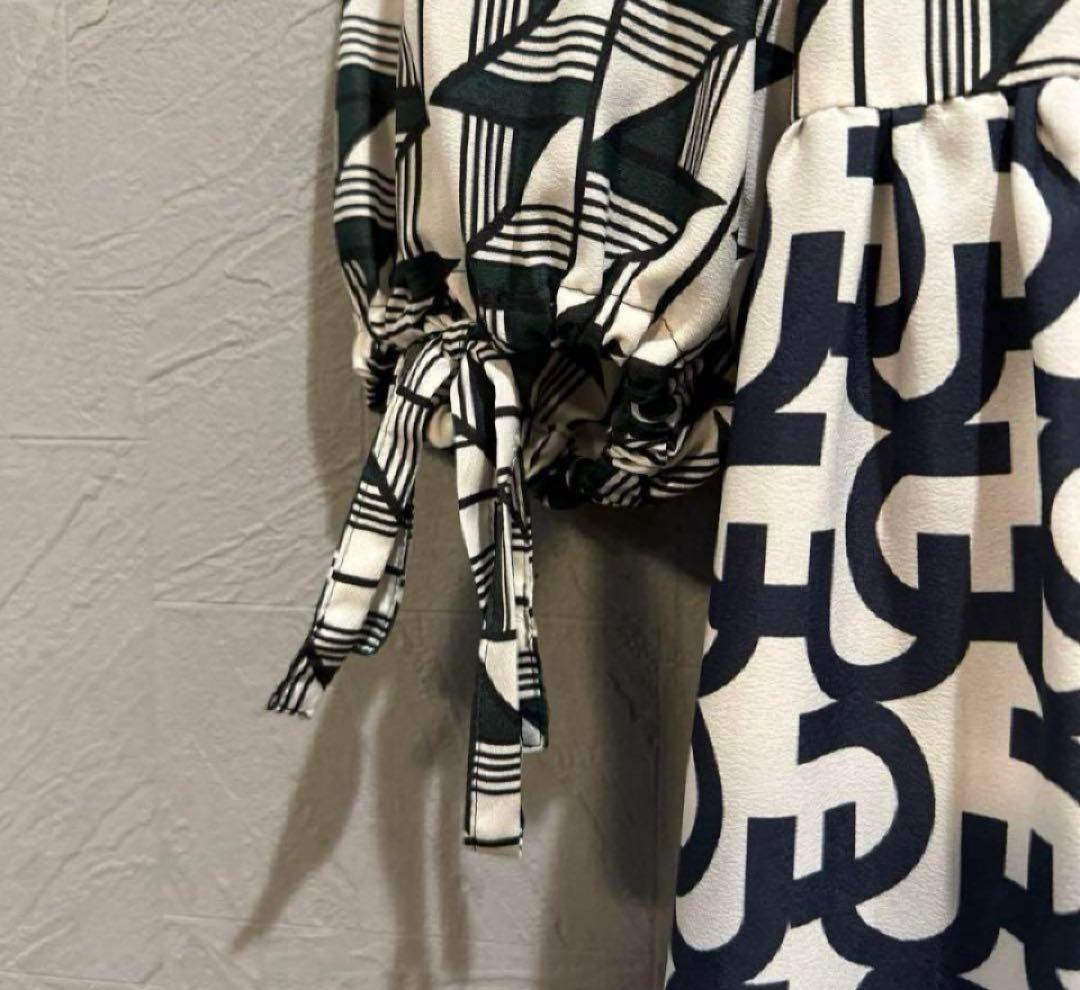 グレースクラス キカコンビマキシワンピース 総柄シャツワンピース 【美品】