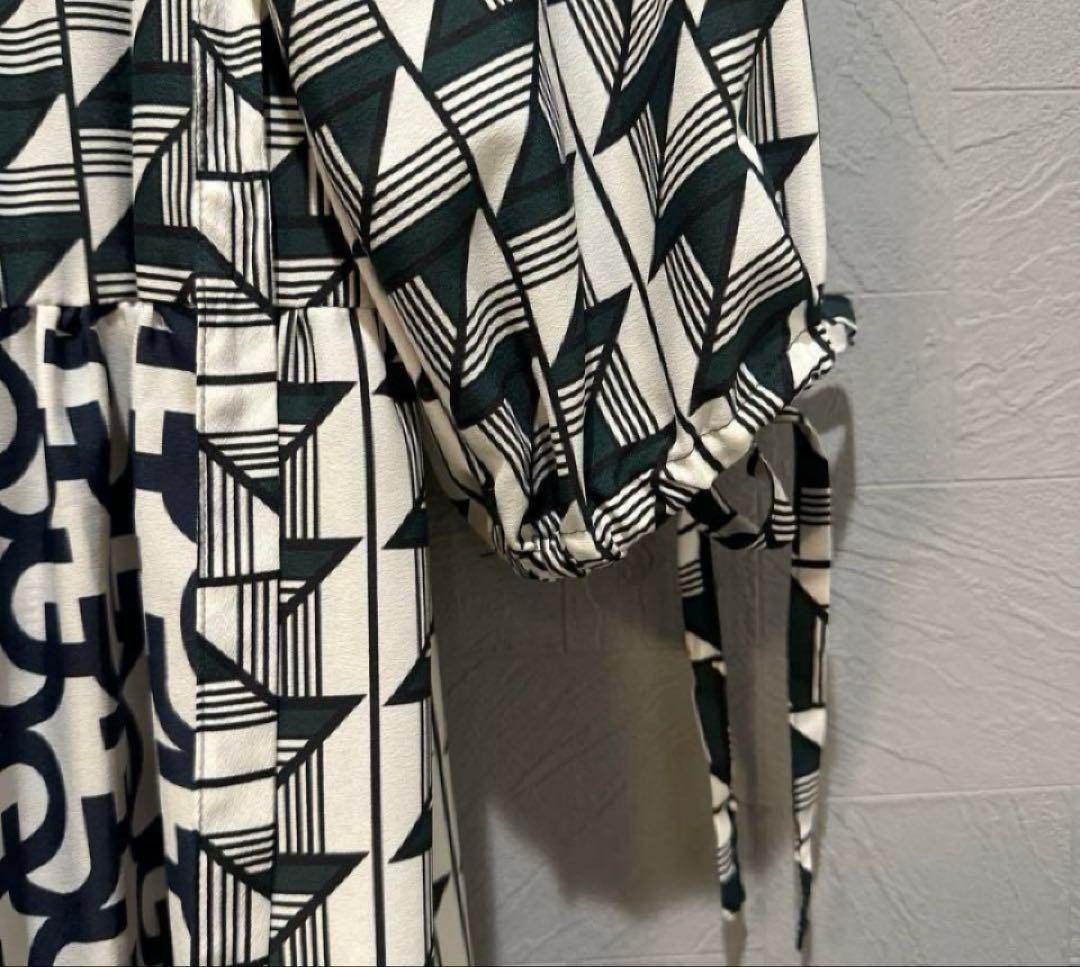 グレースクラス キカコンビマキシワンピース 総柄シャツワンピース 【美品】