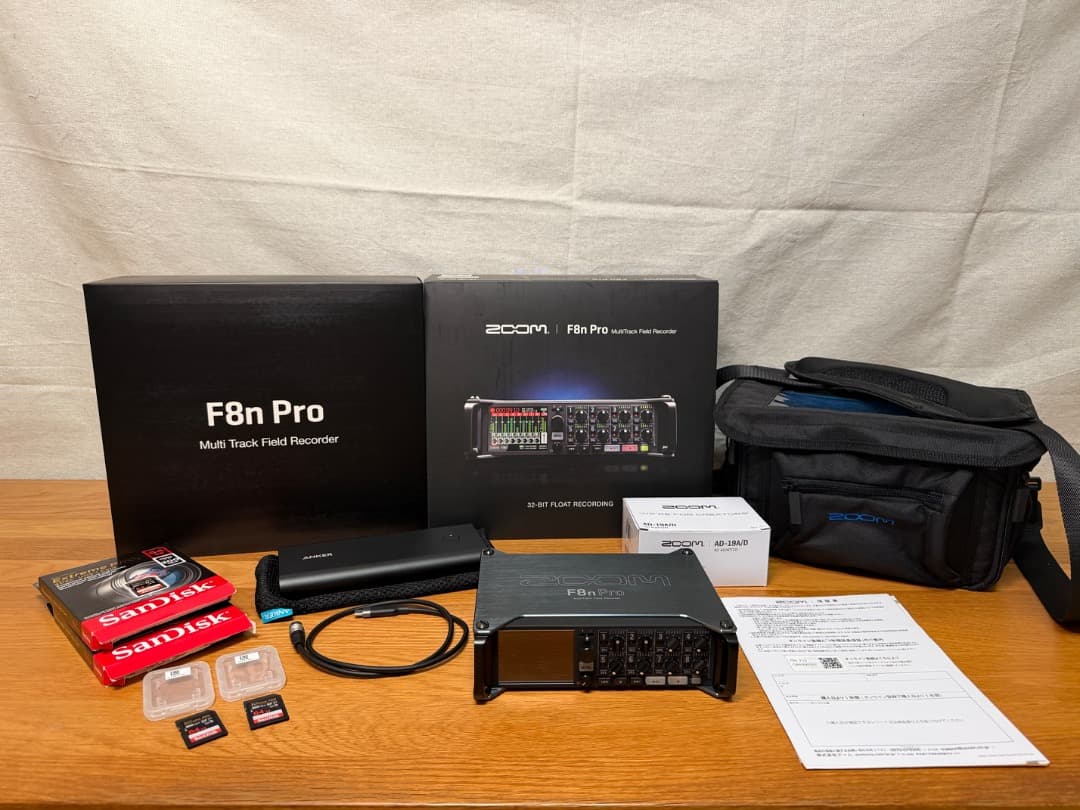 ZOOM F8n Pro 極美品フルセット＋PCF-8nケース ＆ハードケース付