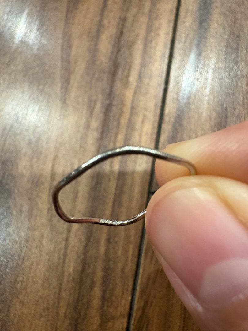 ete エテ　PT900 プラチナ　リング　「スレンダー」　13号　プラチナム