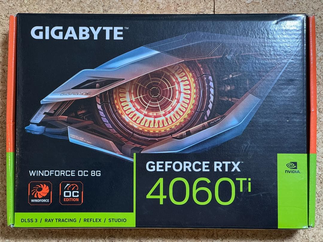グラフィックボード・グラボ・ビデオカード GIGABYTE GEFORCE RTX 4060Ti WINFORCE 8GB