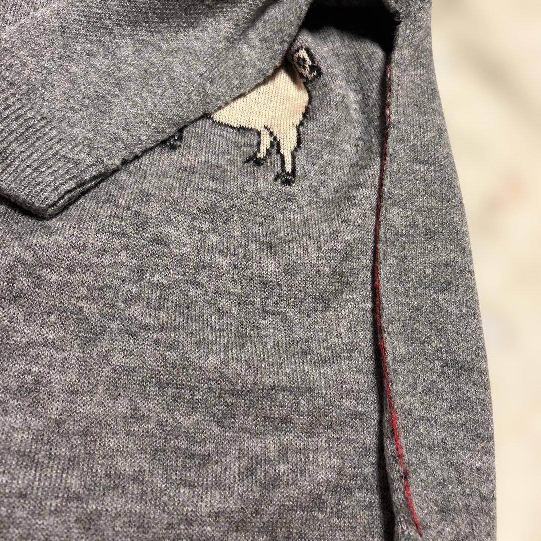 DRUG STORES 豚刺繍 ニットセーター L
