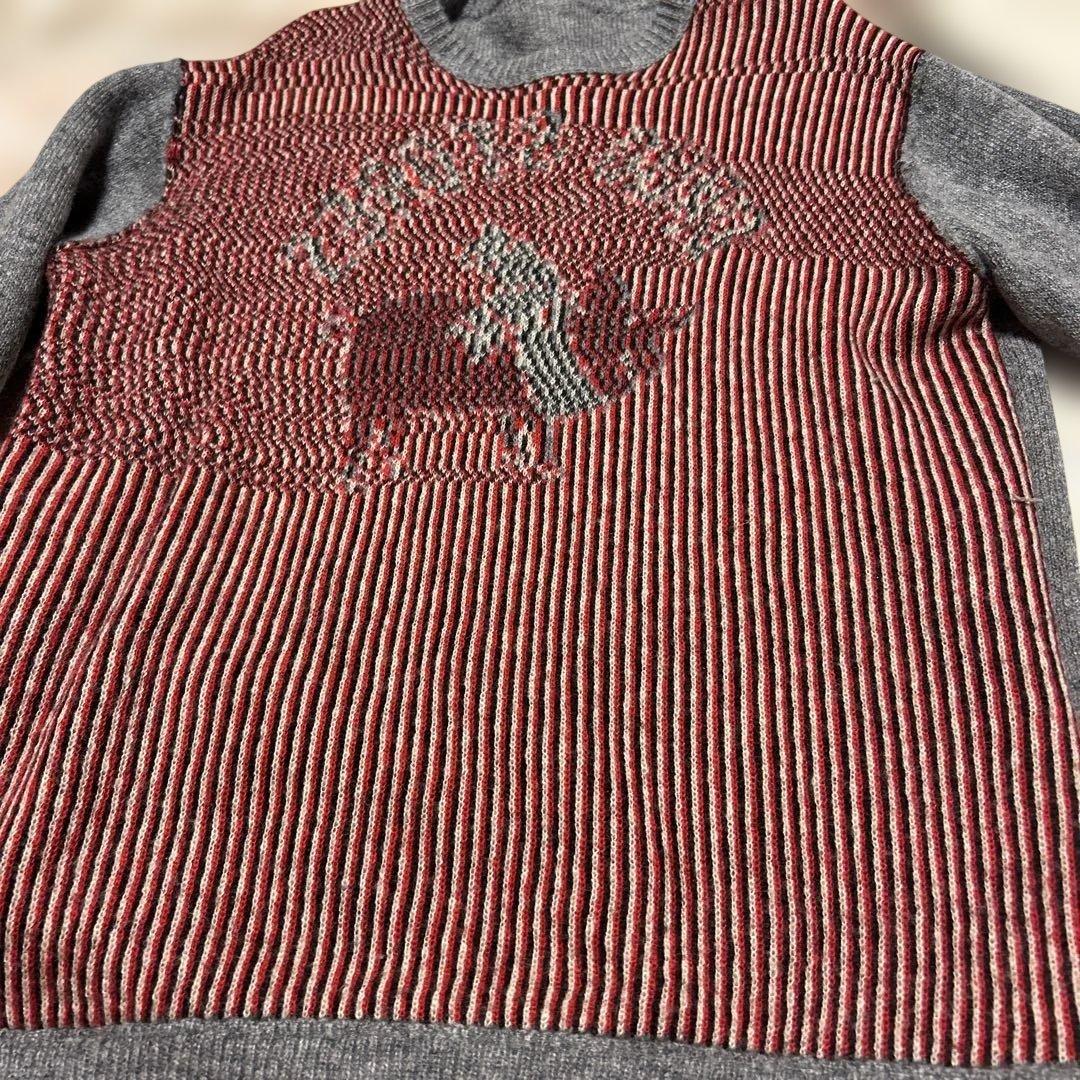 DRUG STORES 豚刺繍 ニットセーター L