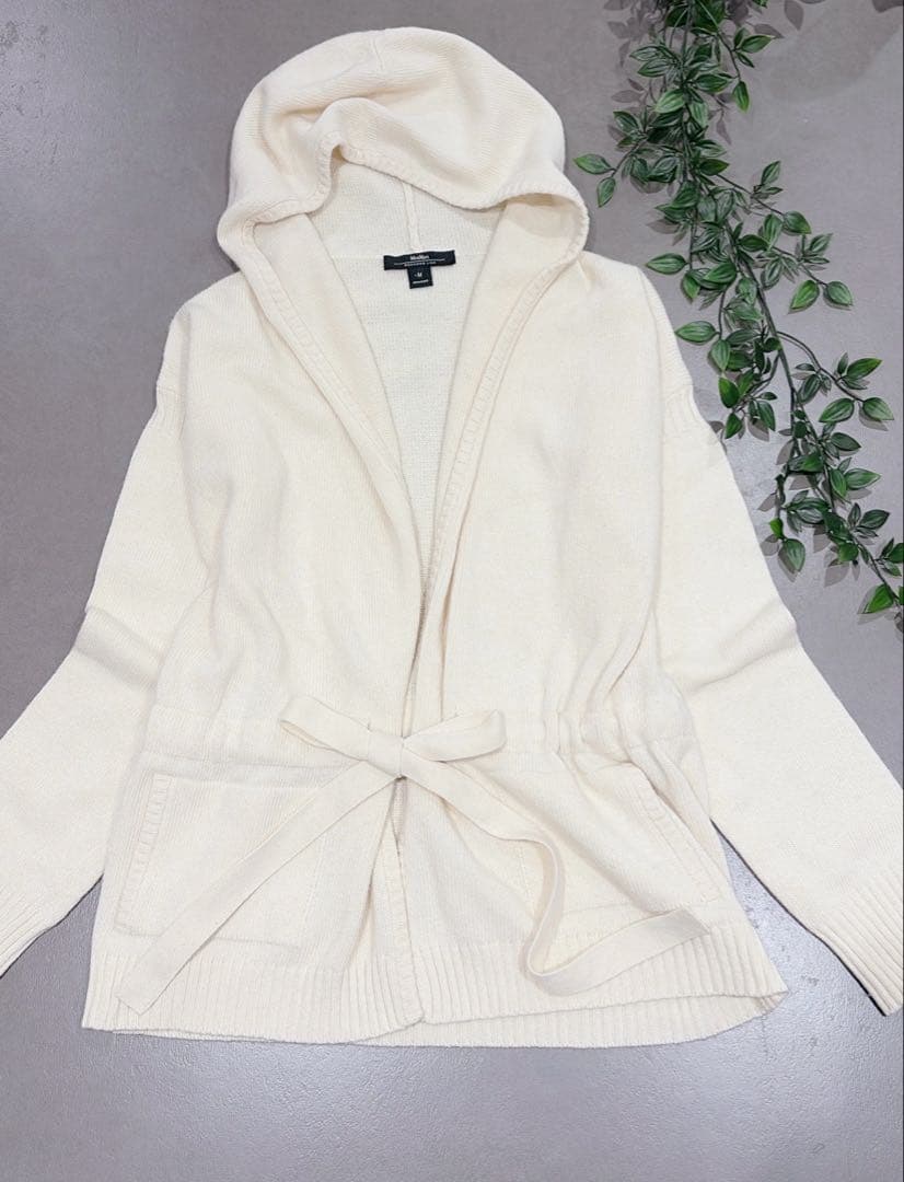 【美品】マックスマーラウィークエンド　カーディガン　フード　カシミヤ混