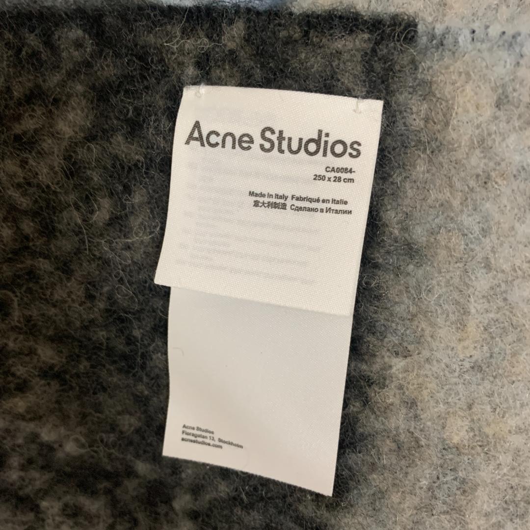 Acne Studios モヘヤチェックスカーフ 250 x 28 cm