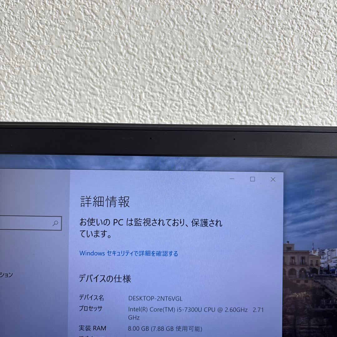 lenovo thinkpad T470s i5-7300Uメモリ8GB