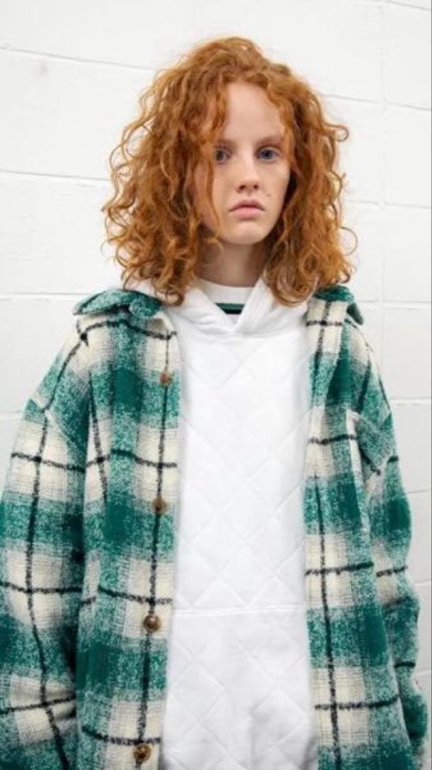 UNUSED アンユーズド WOOL CHECK SHIRT US2280 4