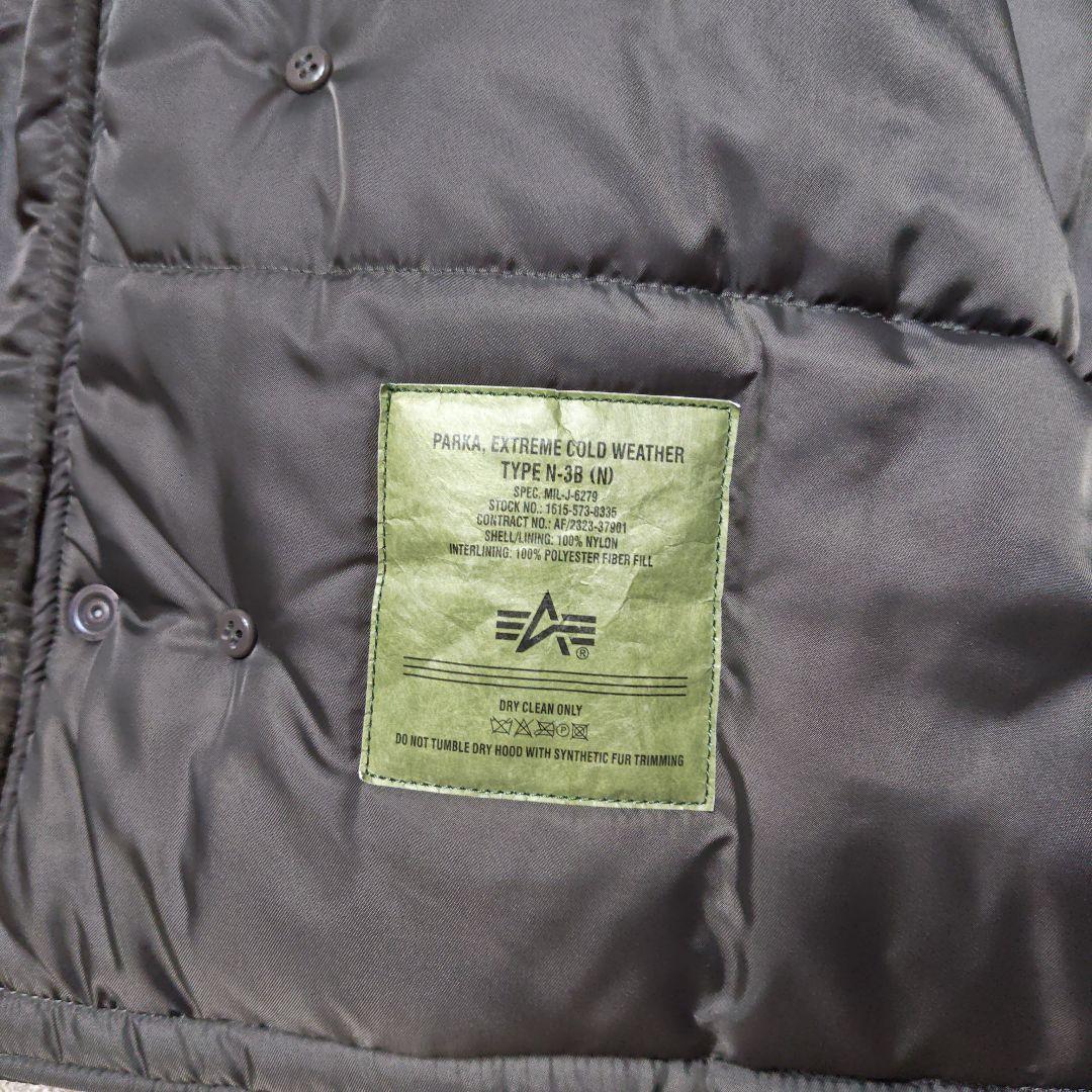 ✨美品✨アルファALPHA N-3B フライトジャケット【L】カーキモッズパーカ