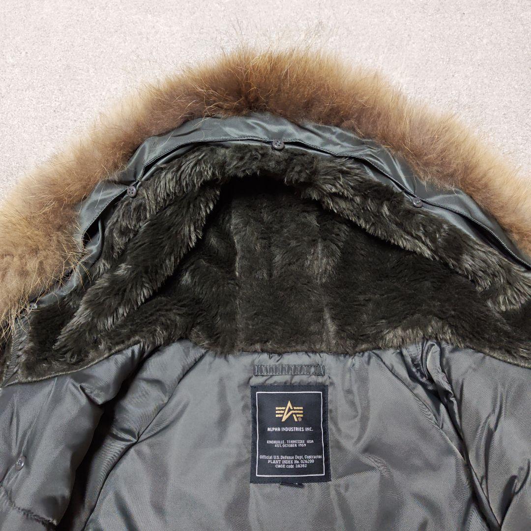 ✨美品✨アルファALPHA N-3B フライトジャケット【L】カーキモッズパーカ