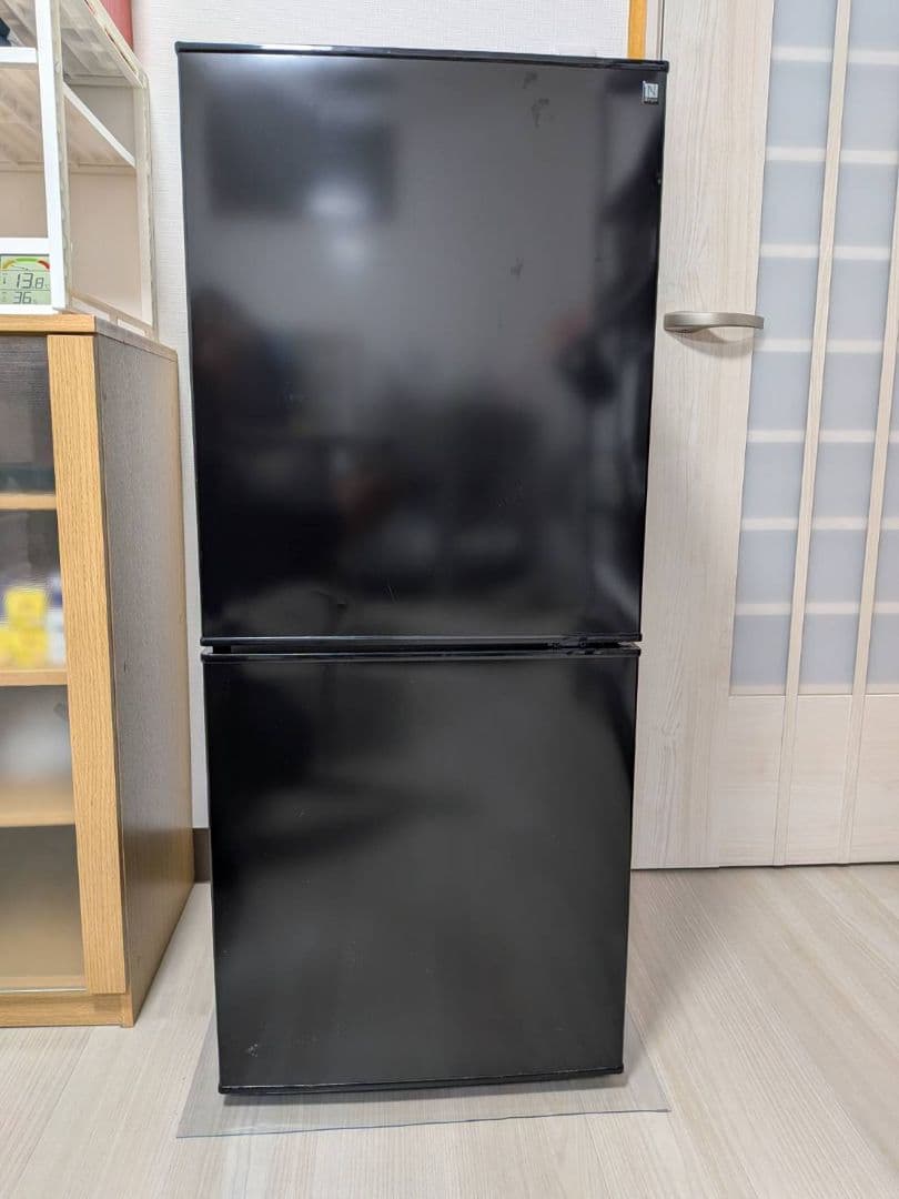 【24k_y】ニトリ２ドア冷蔵庫(黒)+家電製品延長保証の残り2年半