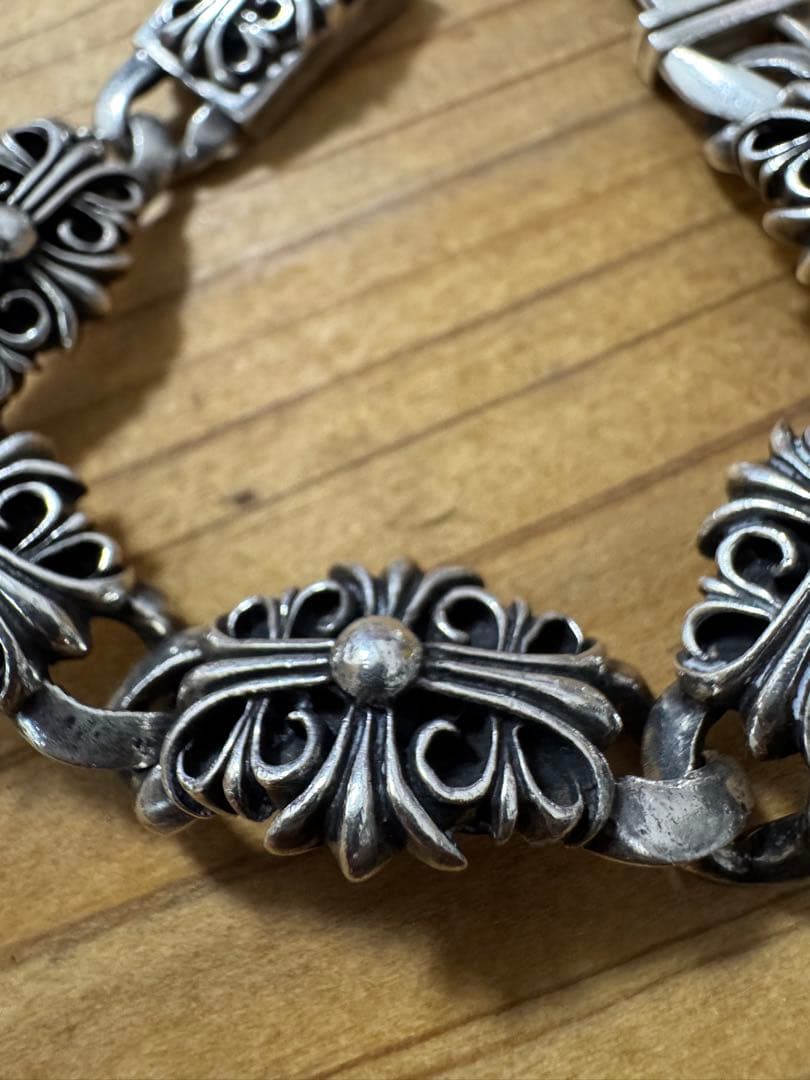 期間限定価格 silver925フローラルクロスブレスレット 925