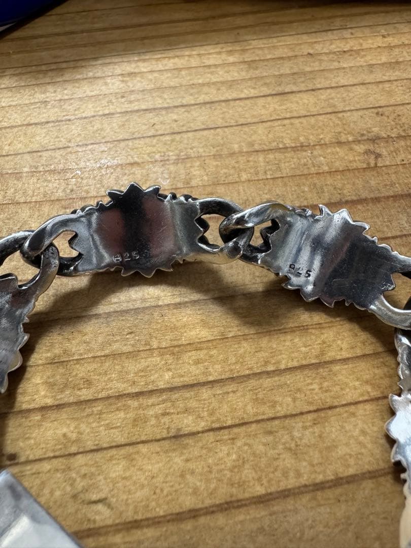 期間限定価格 silver925フローラルクロスブレスレット 925