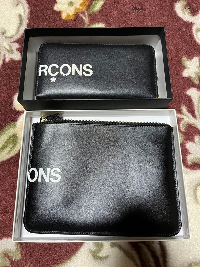 COMME des GARÇONS ブラック長財布 クラッチバック