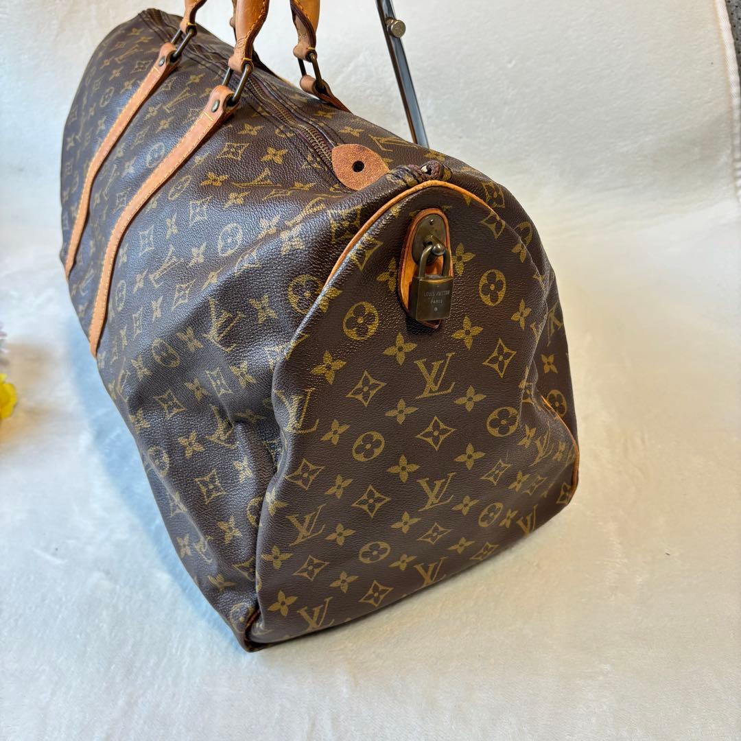 【希少✨】ルイヴィトン　ボストンバッグ　キーポル50レザー　モノグラム
