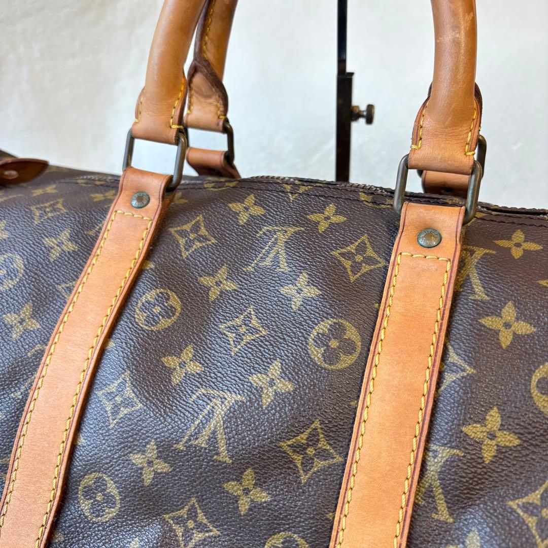 【希少✨】ルイヴィトン　ボストンバッグ　キーポル50レザー　モノグラム