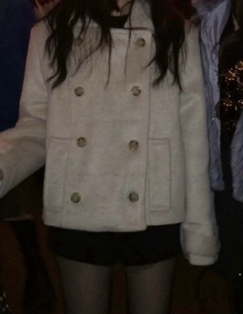 ダブルボタン ショートコート ダッフルコート