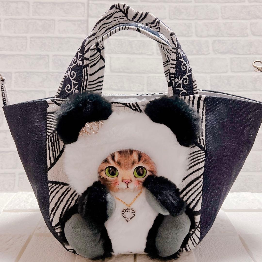 ハンドメイド コヤンイサムチョン トートバッグ サンダー パンダ 猫ちゃん