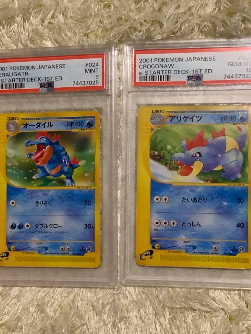 アリゲイツpsa10 オーダイルpsa9 eカード セット