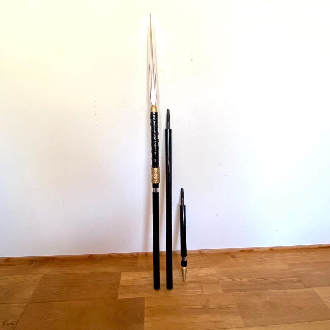 日本舞踊 槍 舞台小道具 三分割 黒田節 槍踊り 180cm