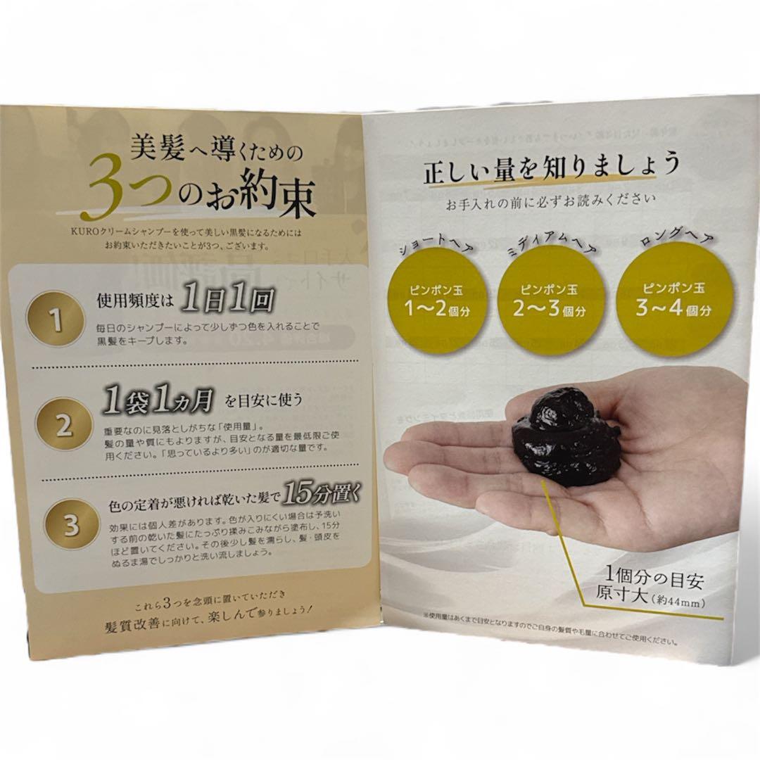 白髪のお悩み解消！KURO シャンプー ダークブラウン 400g×3 白髪染