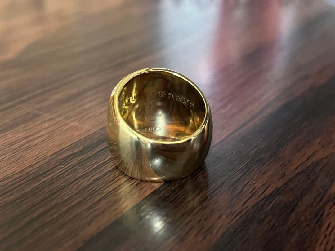 クロムハーツ　クラシックオーバルスター　19号　22k加工　インボイスコピー