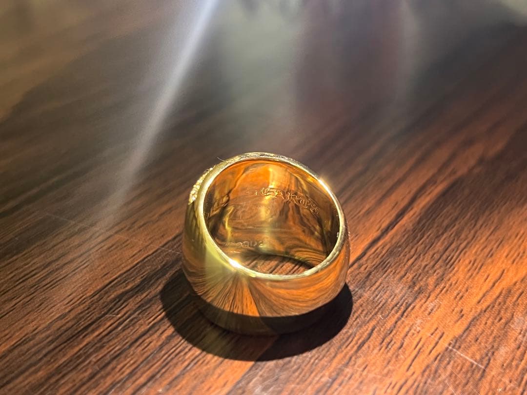 クロムハーツ　クラシックオーバルスター　19号　22k加工　インボイスコピー