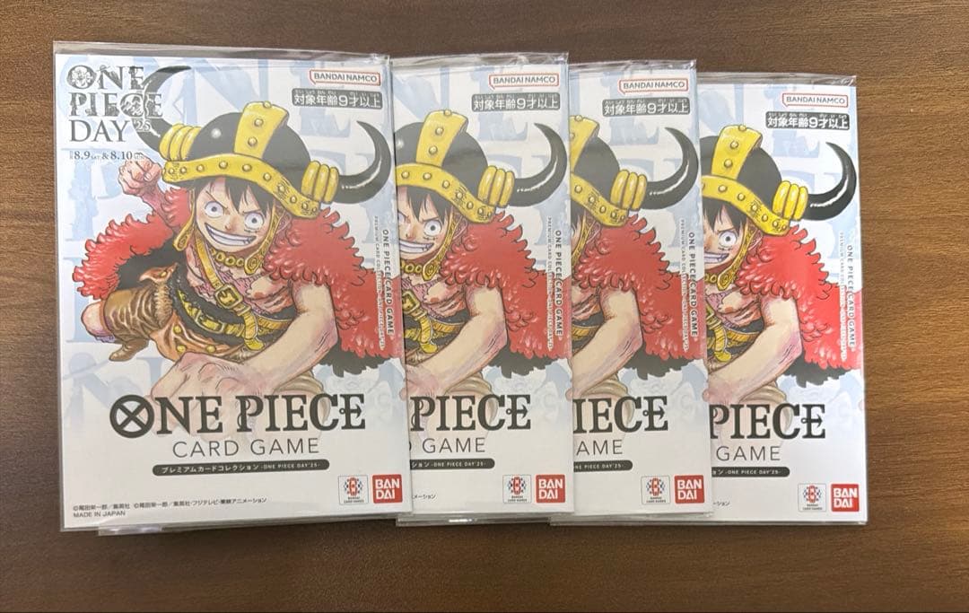 4セット ワンピースデイ2025 ルフィ ドンカ プレミアムカードコレクション