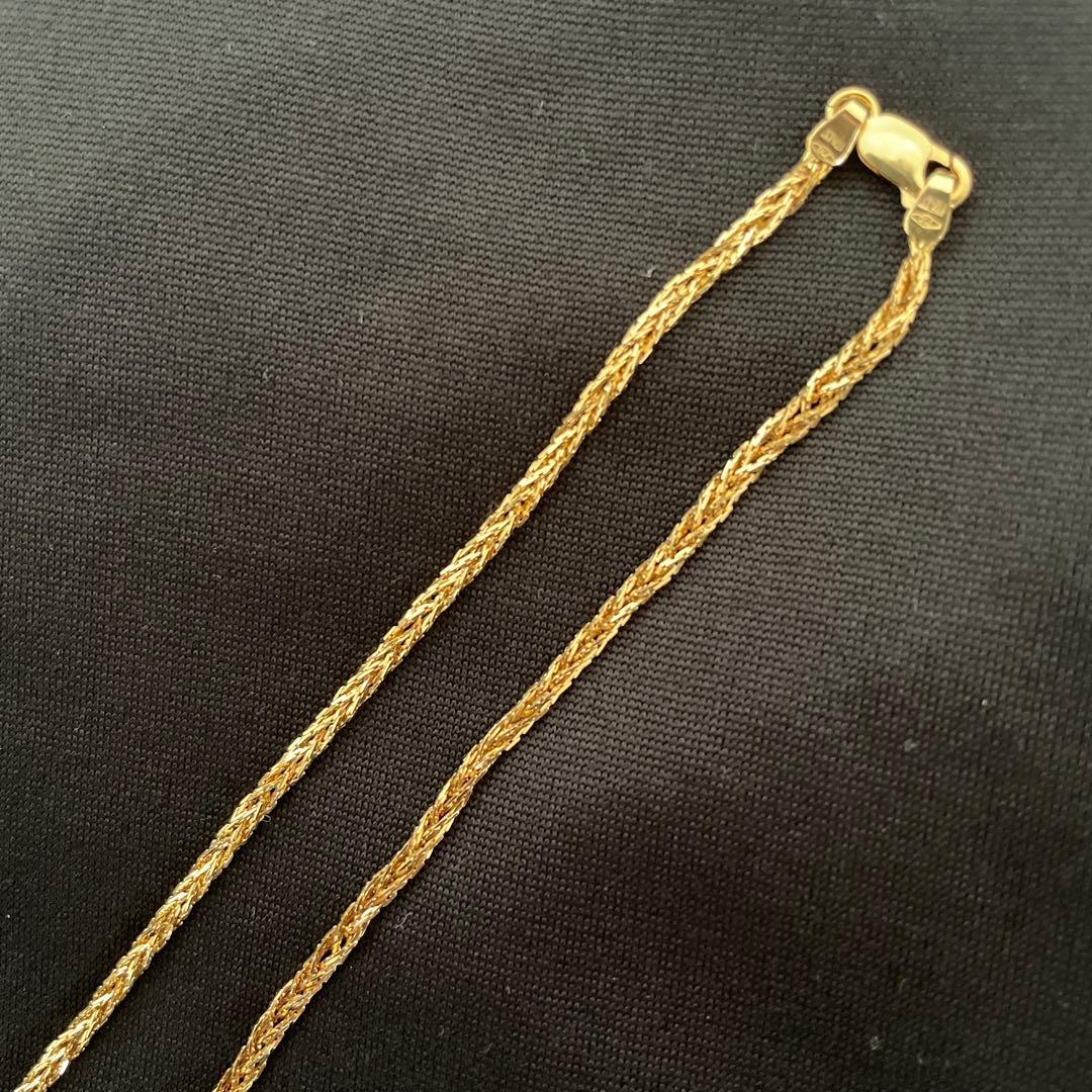 K18 ネックレス 総8g 50cm YG 喜平