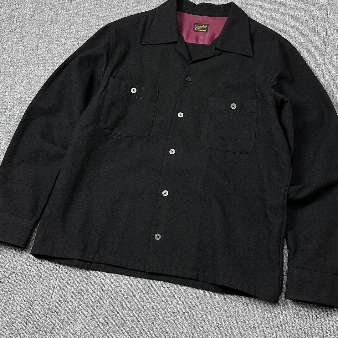 TENDERLOIN ウール 開襟シャツ オープンカラーシャツ テンダーロイン