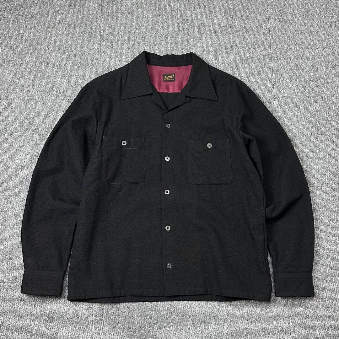 TENDERLOIN ウール 開襟シャツ オープンカラーシャツ テンダーロイン