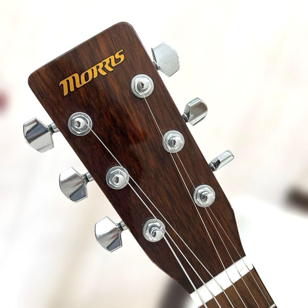 【極美品】Morris アコースティックギター ブラウン MD-256TS