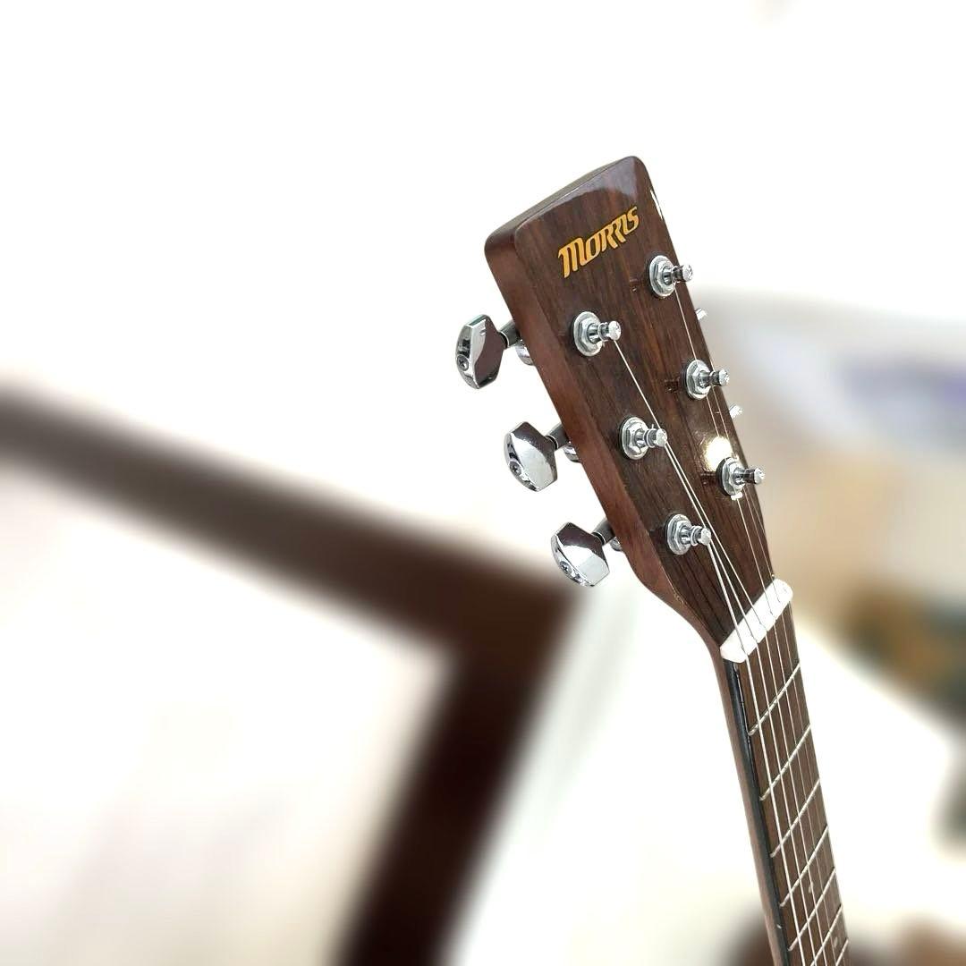 【極美品】Morris アコースティックギター ブラウン MD-256TS