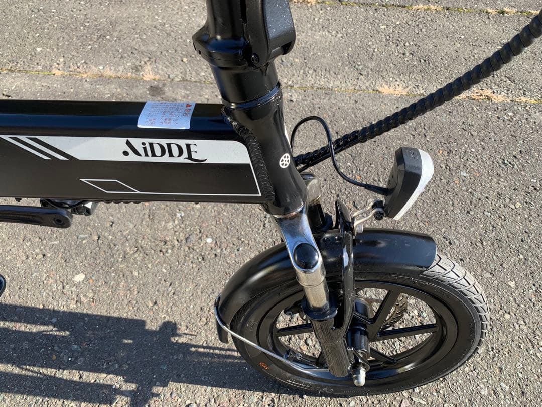 動作確認済 送料無料AiDDE ディスク式MTB 折りたたみ電動自転車A1