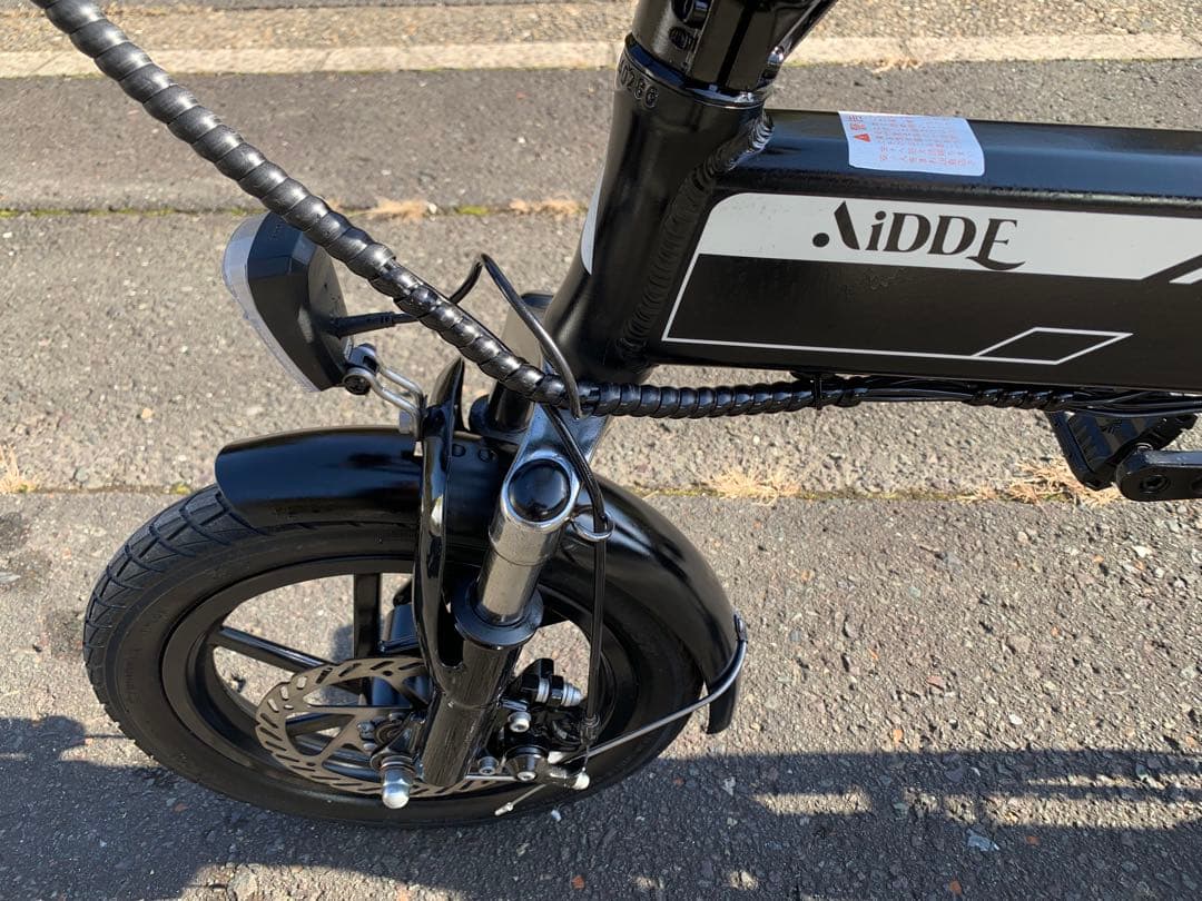 動作確認済 送料無料AiDDE ディスク式MTB 折りたたみ電動自転車A1