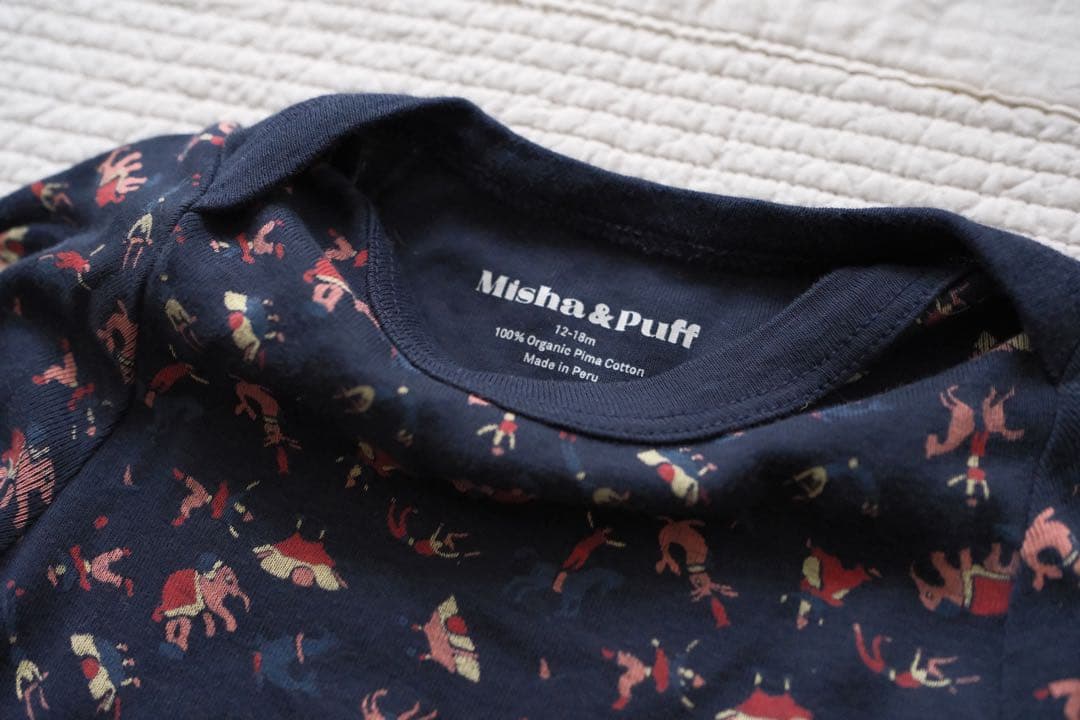 ロンパース・カバーオール Misha&Puff layette onesie ink circus
