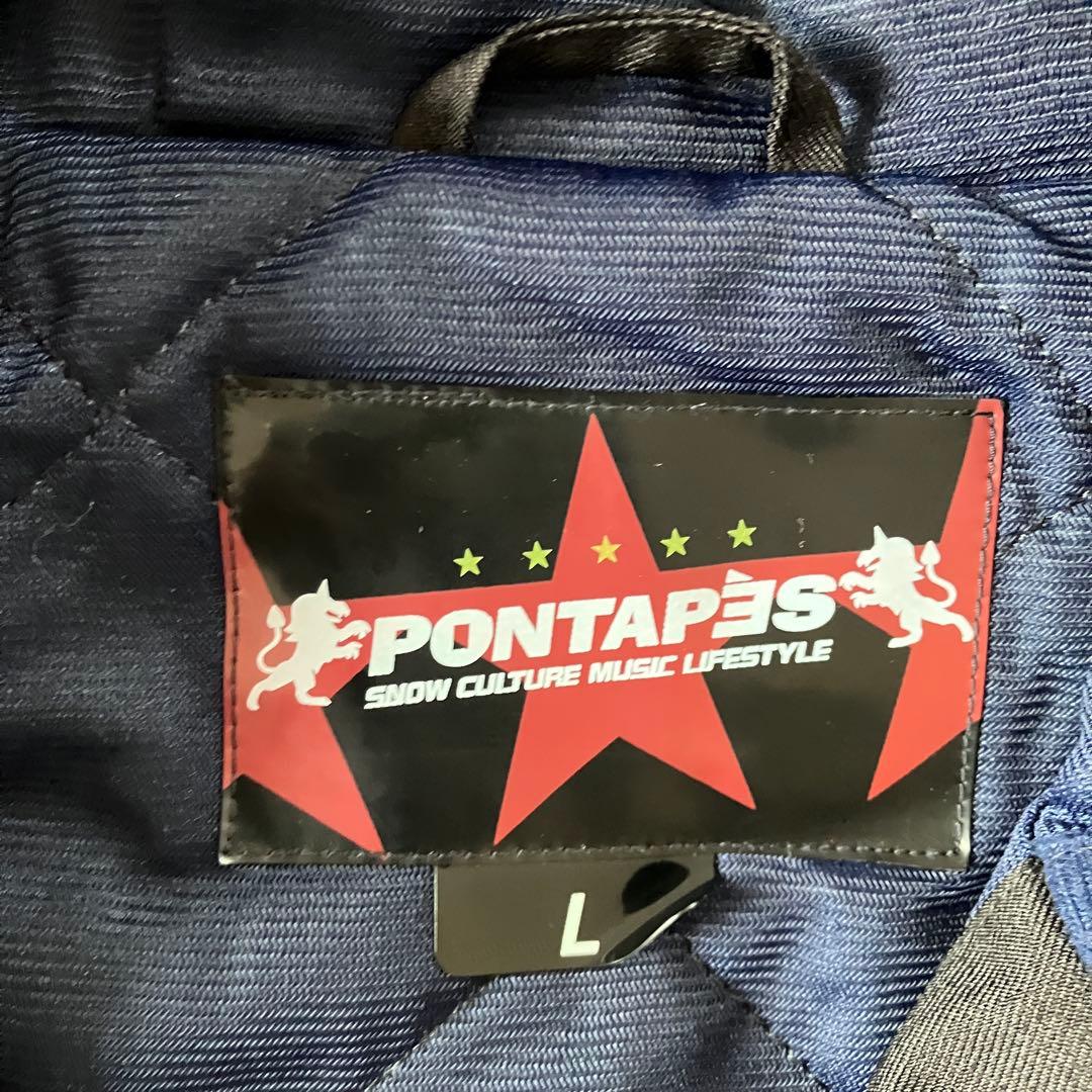 #E8✨美品PONTAPES✨スキー スノボ ウェア 上下 メンズL カモフラ