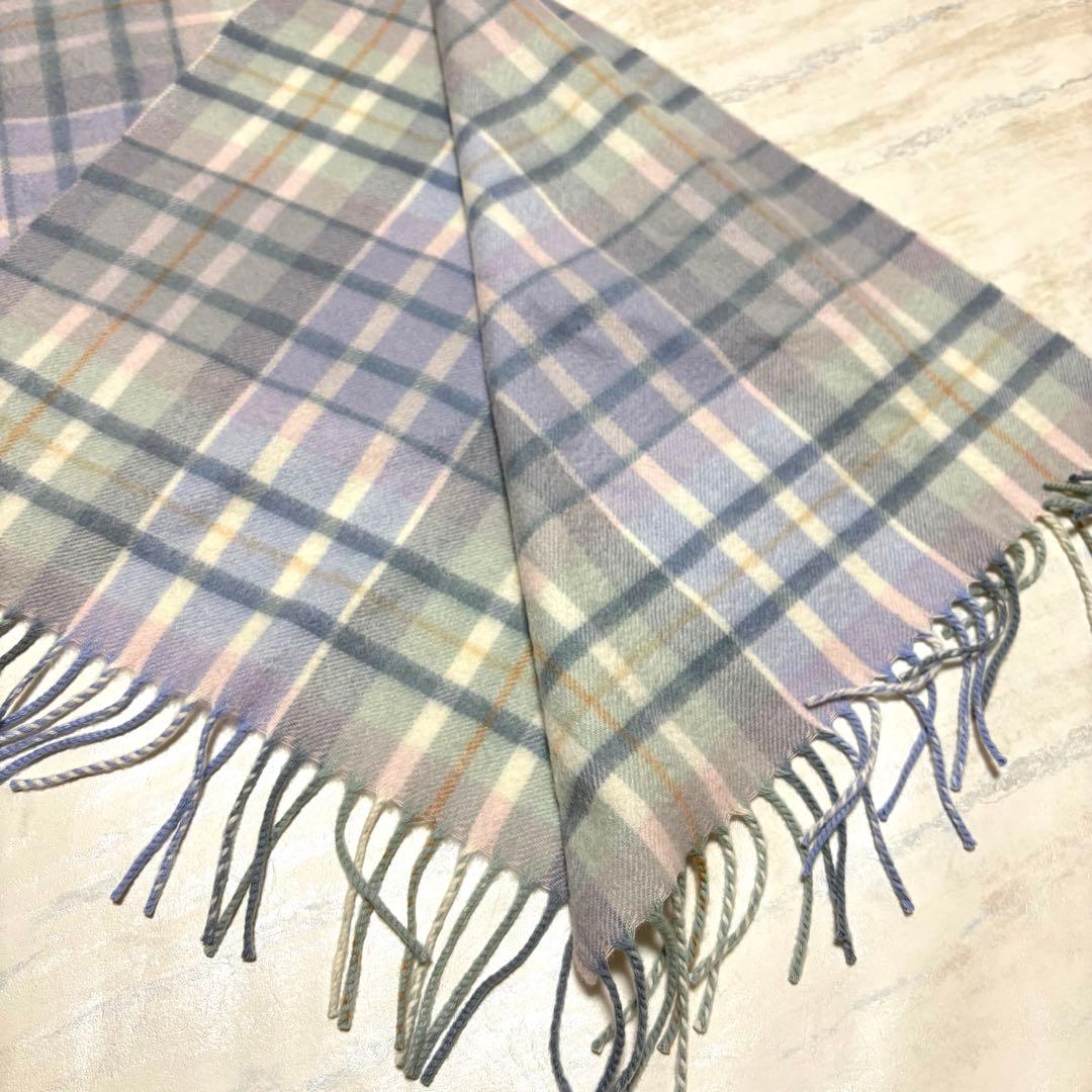 【極美品✨】ジョンストンズ カシミヤ100％ 中判ストール 希少カラー