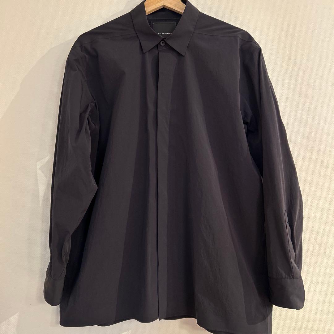 デサントオルテライン ロングスリーブシャツ 比翼仕立て Mサイズ