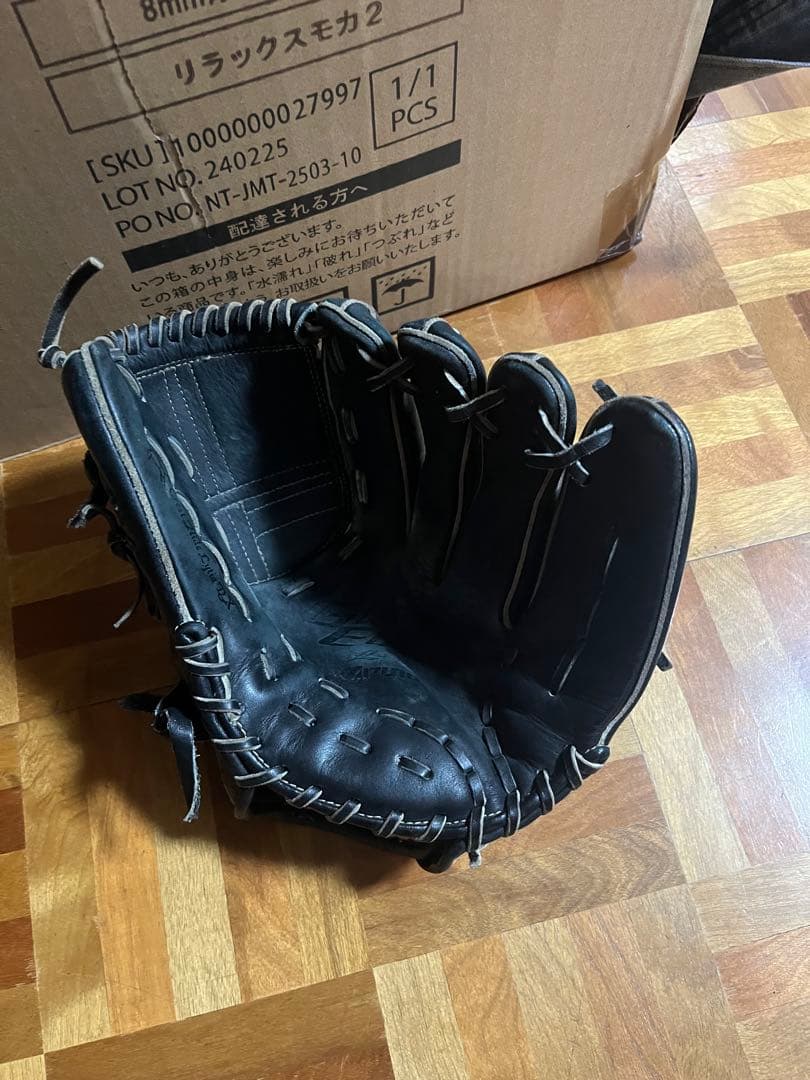 ミズノ 軟式グローブ ブラック 右投げ用