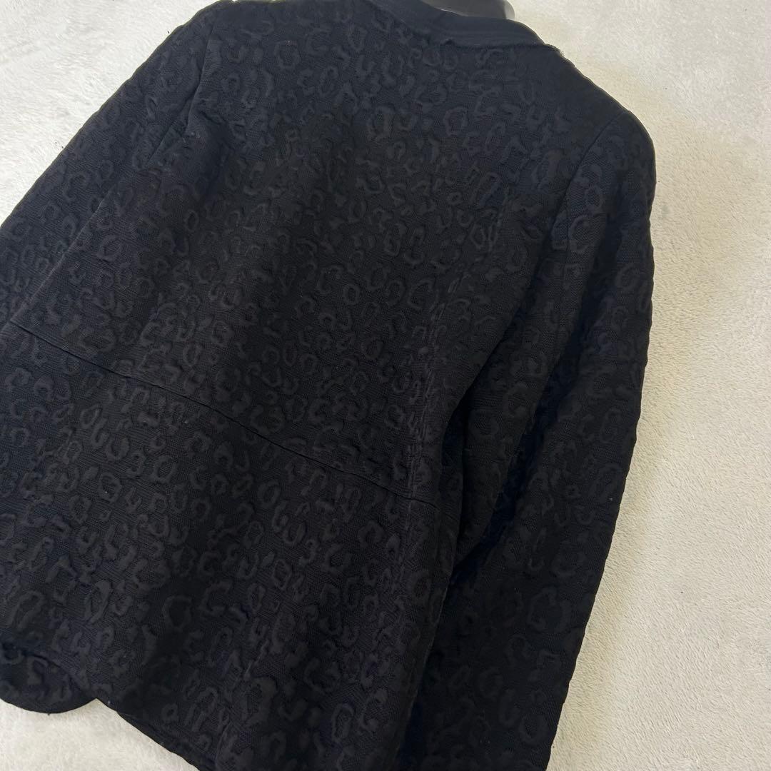 美品✨高級✨マックスマーラ　マレーラ　アニマル　ダブルジップノーカラージャケット